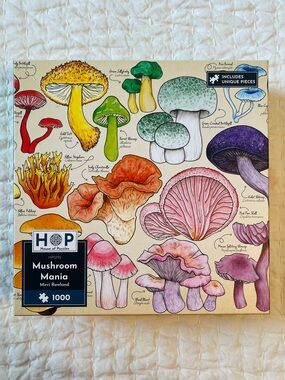 House of Puzzles Mushroom Mania 1000-Piece Jigsaw Puzzle - Multicolor